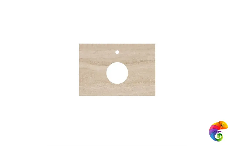 CN70.SG560420R Столешница из керамогранита Риальто 70x48, бежевая