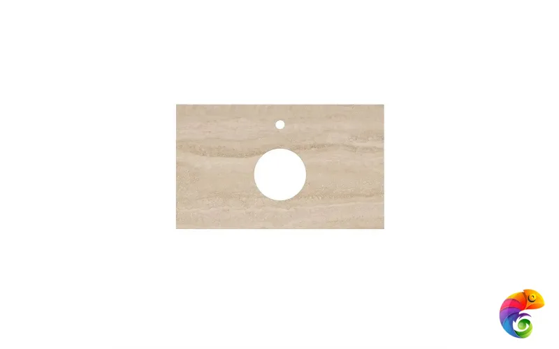 CN80.SG560420R Столешница из керамогранита Риальто 80х48, бежевая