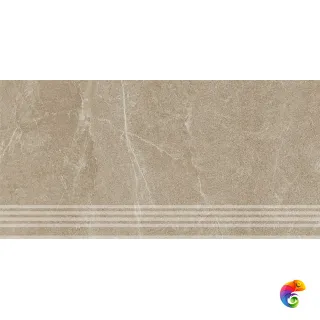 KM6060G0491RGRF Ступень фронтальная Эстерель бежевый матовый обрезной 30x60x0,9