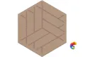 OS/E241/63011 Декор Агуста оранжевый матовый 6x5,2x0,69