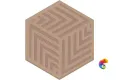 OS/E241/63011 Декор Агуста оранжевый матовый 6x5,2x0,69