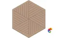OS/E241/63011 Декор Агуста оранжевый матовый 6x5,2x0,69