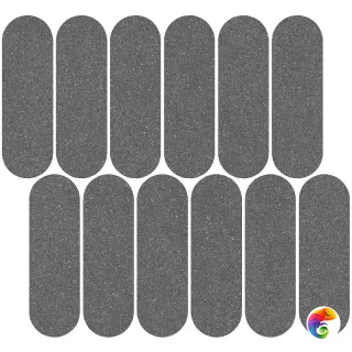 ID147 Декор Джиминьяно наборный антрацит матовый 30x32x0,9