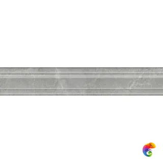 BLF021R Бордюр Багет Риальто дымчатый глянцевый обрезной 40x7,3x2,7