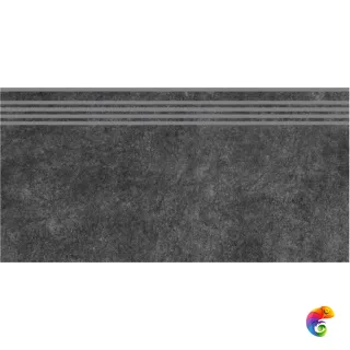 SG615020R/GR Ступень Королевская дорога чёрный обрезной 30x60x0,9