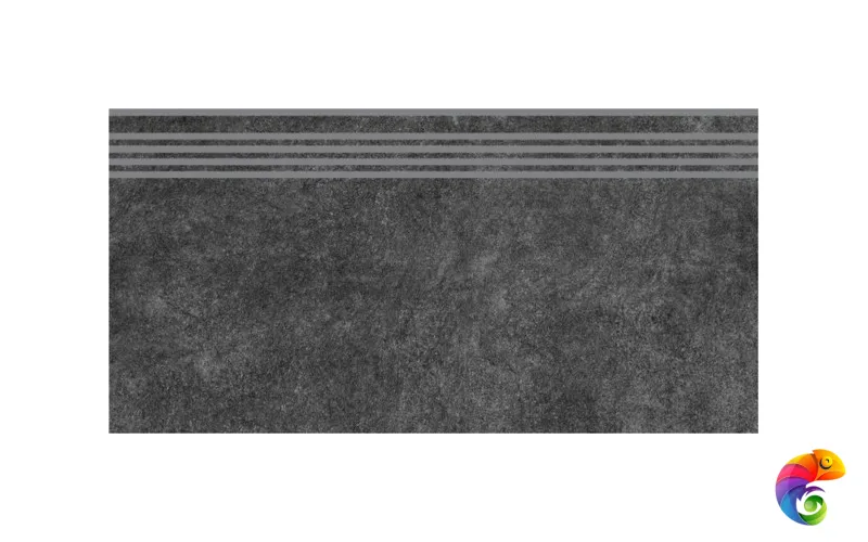 SG615020R/GR Ступень Королевская дорога чёрный обрезной 30x60x0,9