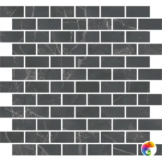 MM13106T Декор Буонарроти серый темный мозаичный матовый 32x30x0,9