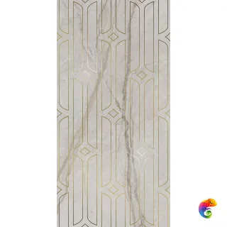 KMD3STA029BR Декор Ифран серый светлый глянцевый обрезной 60x119,5x0,9