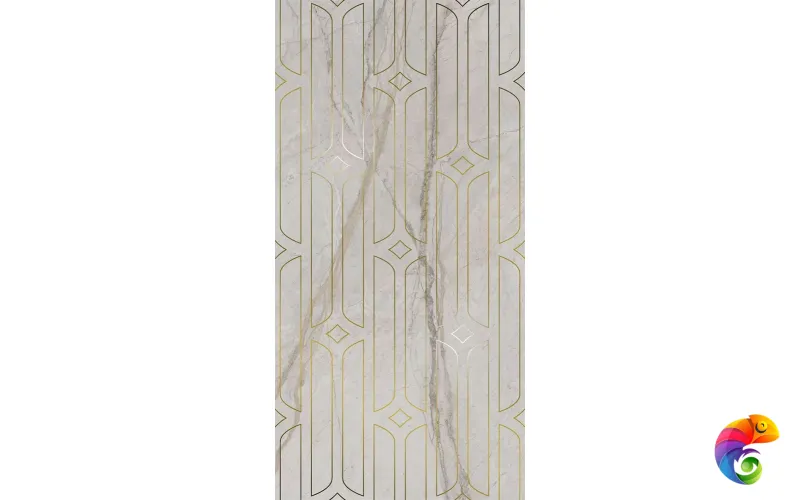 KMD3STA029BR Декор Ифран серый светлый глянцевый обрезной 60x119,5x0,9