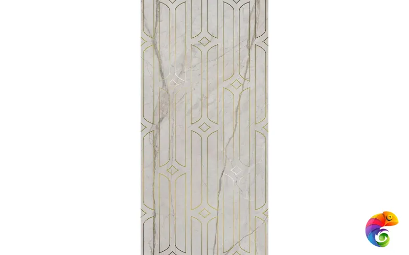 KMD3STA029BR Декор Ифран серый светлый глянцевый обрезной 60x119,5x0,9