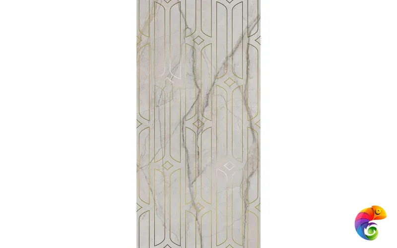 KMD3STA029BR Декор Ифран серый светлый глянцевый обрезной 60x119,5x0,9