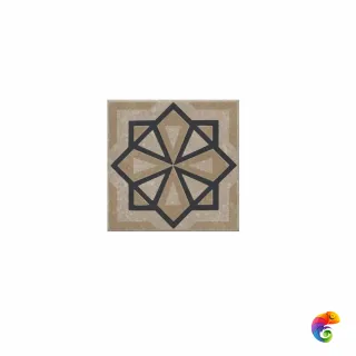 KMD3STA049GN Декор Касабланка бежевый светлый матовый 9,8x9,8x0,7