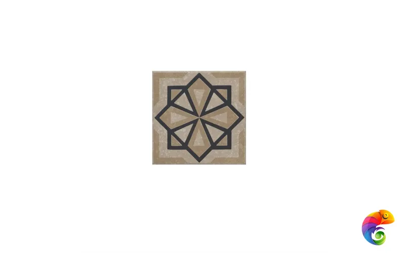 KMD3STA049GN Декор Касабланка бежевый светлый матовый 9,8x9,8x0,7