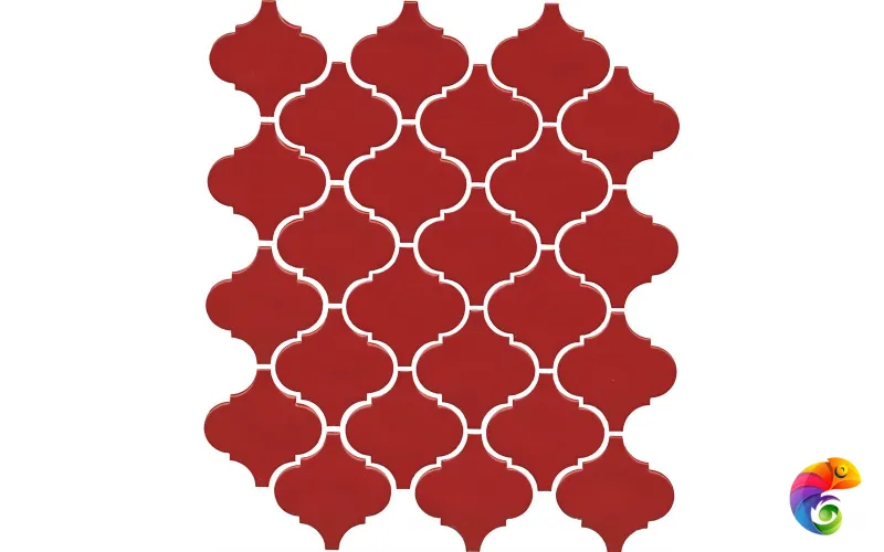 65013 Авейру мозаичный красный глянцевый 26х30 26x30x7