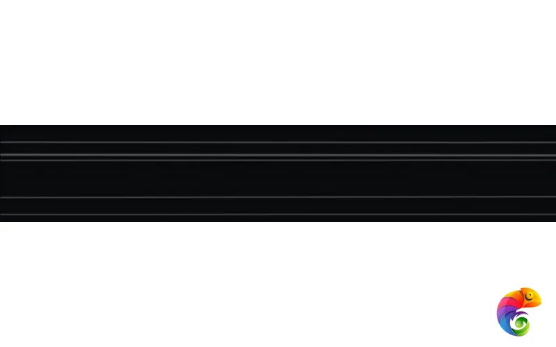 BLF009R Бордюр Синтра черный матовый обрезной 40х7,3 40x7,3x27