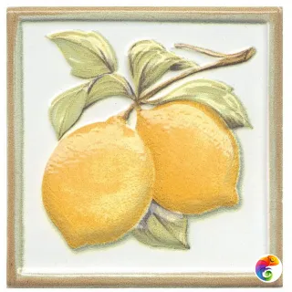 TLA002H  Декор Капри Лимончики глянцевый 9,8x9,8x11