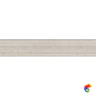 BLF011R Бордюр Риккарди бежевый матовый структура обрезной 40x7,3x2,7