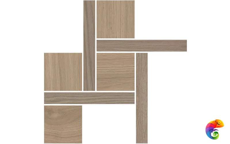 T056/SG643820 Декор Альберони 2 мозаичный коричневый светлый матовый обрезной 27,5x27,5x0,9