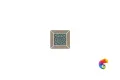 ID158 Вставка Тровазо наборный коричневый тёмный матовый 13x13x0,9