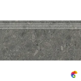 DD606220R/GR Ступень Чеппо ди Гре антрацит матовый обрезной 30x60x0,9