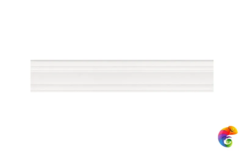 BLF027R Бордюр Багет Беллони белый матовый обрезной 40x7,3x2,7