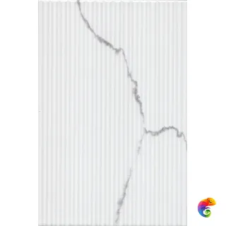 8377 Мираколи белый глянцевый структура 20x30x0,86