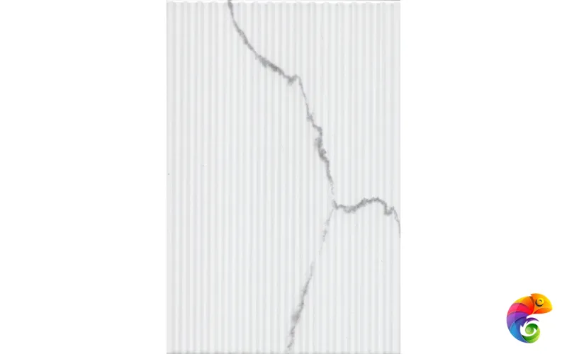 8377 Мираколи белый глянцевый структура 20x30x0,86