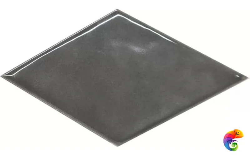 KMD2SRB004BN Декор Риад серый тёмный глянцевый 13,5x7,8x0,9