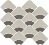 KMD2HID008BR Декор Таделакт наборный бежевый светлый, коричневый матовый обрезной 30x28x0,9