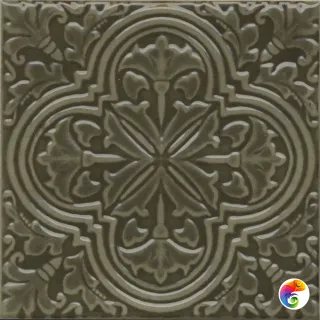 KMD3STA002BN Декор Фес зелёный глянцевый 15x15x0,77