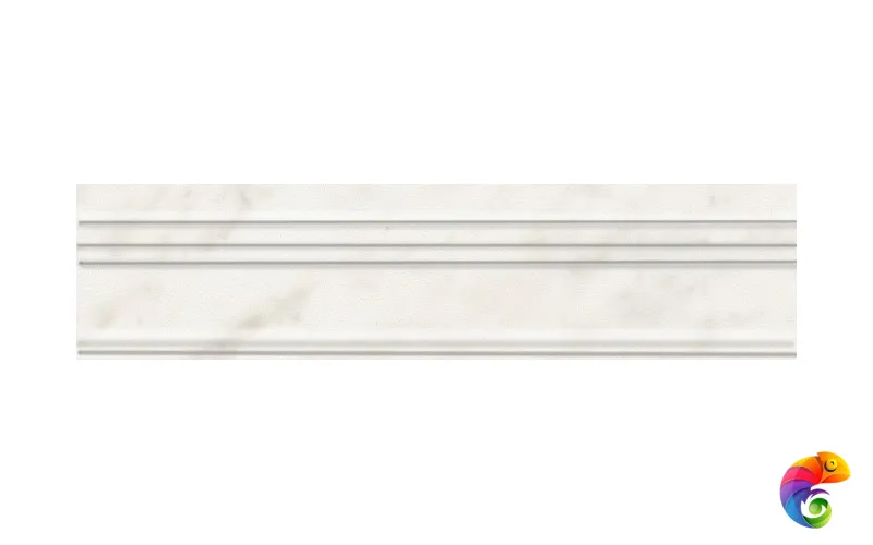 BLB040 Бордюр Багет Ретиро белый 20х50