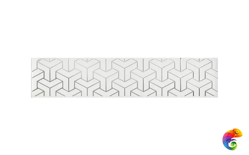 AD/A569/6397 Бордюр Ломбардиа белый 25x5,4x8