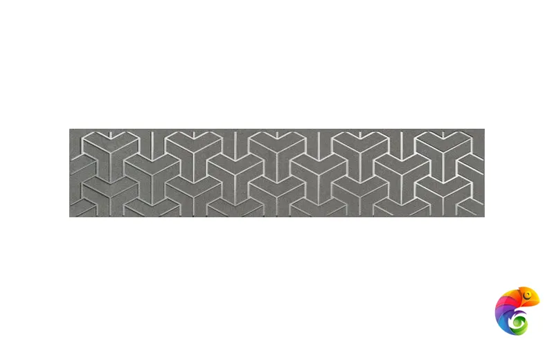 AD/C569/6399 Бордюр Ломбардиа серый темный 25x5,4x8