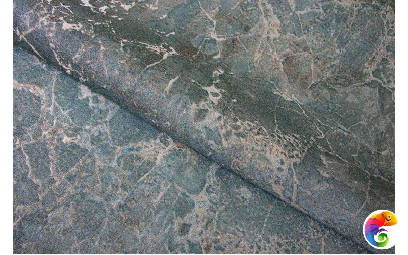 KM5705 Обои виниловые Мармарос, мотив, зеленый  (1, Т B)