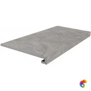 SG850490R/GCF Ступень клееная Риальто дымчатый матовый 33x80x0,9