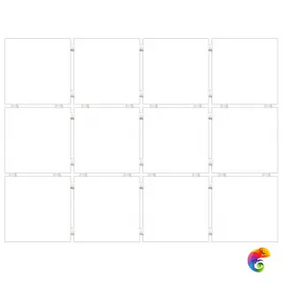 1230H Конфетти белый матовый, полотно 29,8х39,8 из 12 частей 9,8х9,8