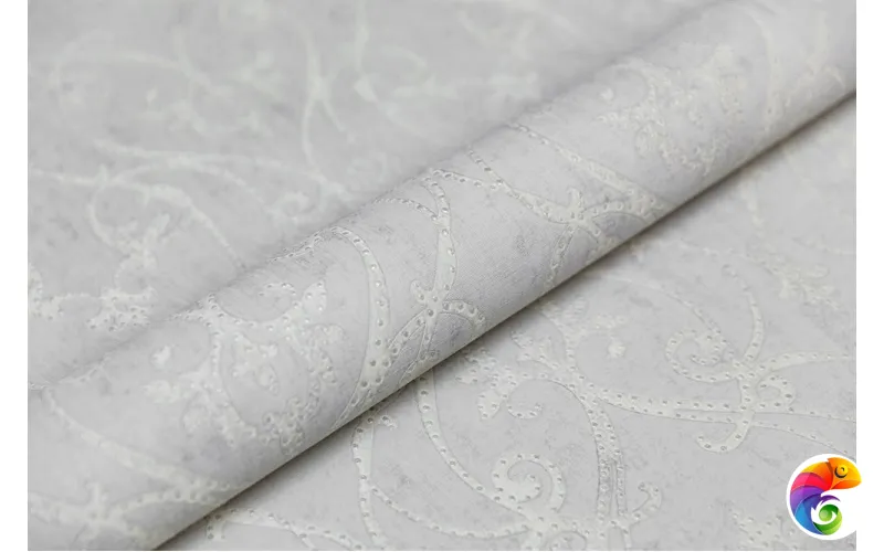 KM8104 Обои виниловые Дамаск мотив, серый 1,06х10 (1, Т A) прямая стыковка