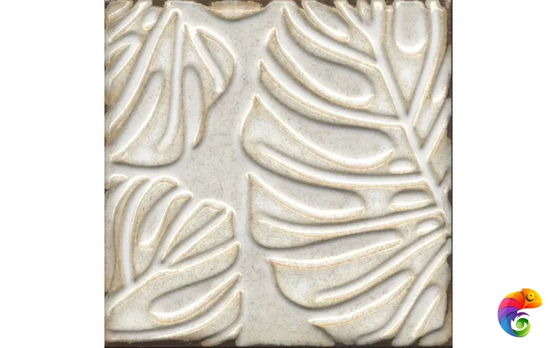 KMD2SFC004BN Декор Агдаль 2 бежевый светлый глянцевый структура 15x15x0,9