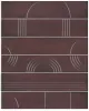 KMP3STA006RN6X Панно Мажорель бордовый глянцевый (из 6 частей 6х28,5) 36x28,5x1