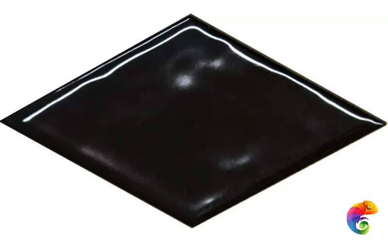 KMD2SRB005BN Декор Риад чёрный глянцевый 13,5x7,8x0,9