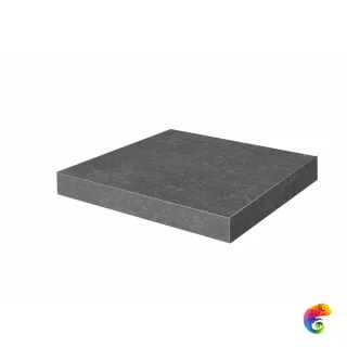 KM6012G0141RGCA Ступень угловая клееная Касабланка HP антрацит матовый обрезной 33x33x0,9