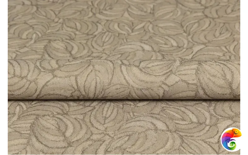 KM8615 Обои виниловые Мираж,  база универсальная,коричневый, листья (1, Т A) смещённая стыковка