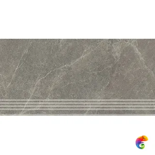 KM6060G0511RGRF Ступень фронтальная Эстерель серый матовый обрезной 30x60x0,9