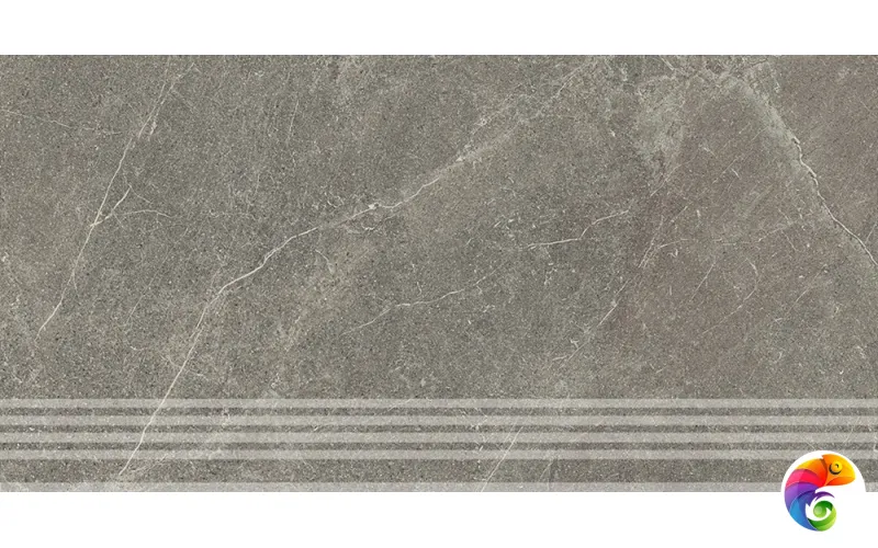 KM6060G0511RGRF Ступень фронтальная Эстерель серый матовый обрезной 30x60x0,9