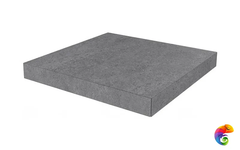 DL501000R/GCA Ступень угловая клееная Фондамента серый темный 33х33х11