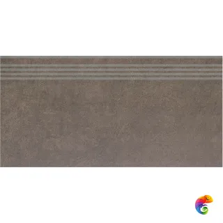SG614920R/GR Ступень Королевская дорога коричневый обрезной 30х60х9