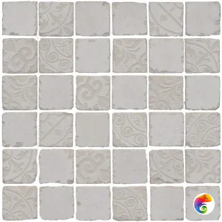 SBM005/DD640320 Декор Про Фьюче серый светлый мозаичный 30x30x0,9
