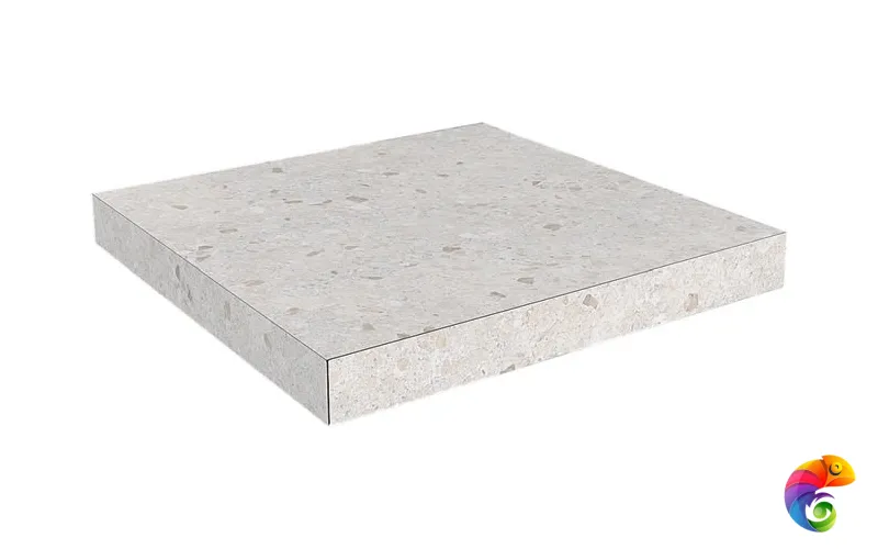 SG631820R/GCA Ступень угловая клееная Терраццо бежевый светлый  33x33x0,9