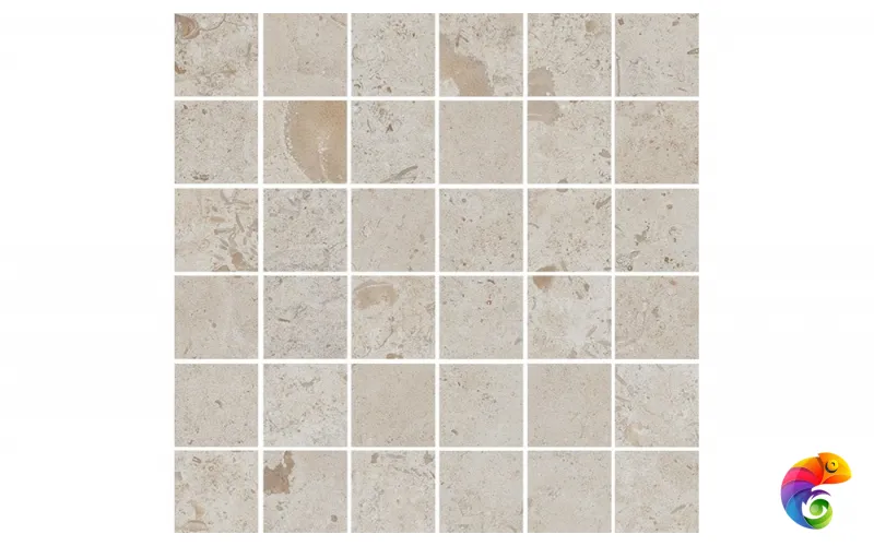 DD205420/MM Декор Про Лаймстоун бежевый темный матовый мозаичный 30x30x0,9