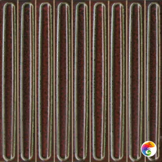 KMD2SOB003BN Декор чипсет Далия красный тёмный глянцевый 20x20x0,95